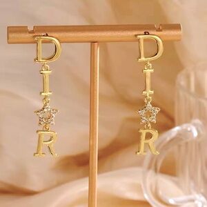 New Arrivals! Gold Star Drop Earrings